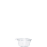 Dart ClearPac SafeSeal CH6DEF 6 oz Clear Plastic Tamper Evident/Resistant Container with Flat Lid