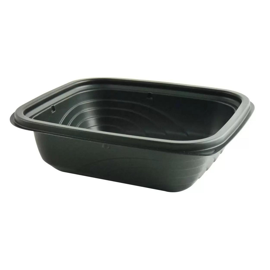 Anchor Packaging MicroRaves M616 16 oz Black 7" x 6" Microwavable Base Only
