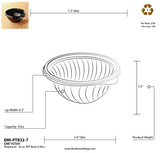 Fineline EMI-PTB327.BK 32 oz Black PET Salad Bowl