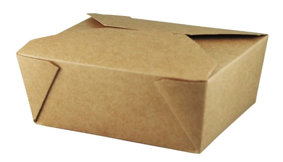 5 Lb Kraft Anti-Fingerprint Coated Paper Food Box 140/Case