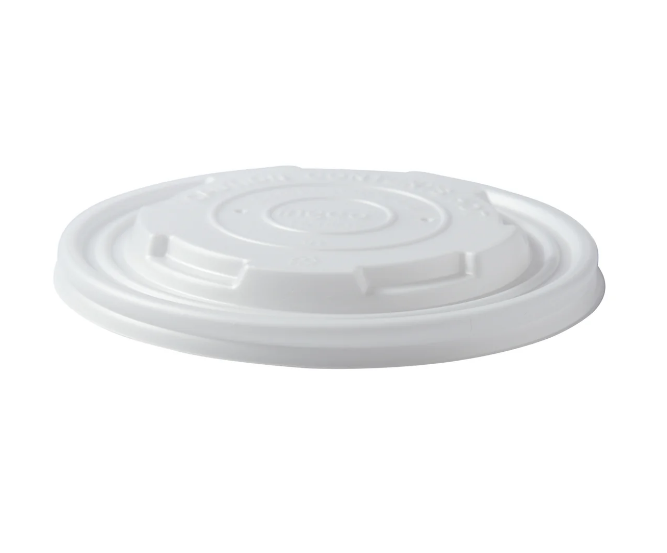 AmerCareRoyal CFCL-1232 CPLA Compostable Lid for 12-32 oz Containers AmerCareRoyal