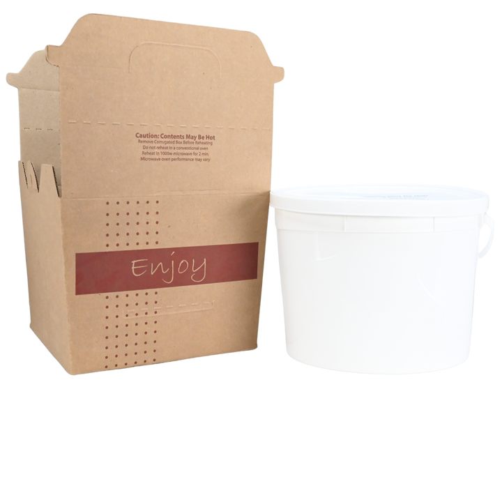 Sabert 9690N Stock Print Kraft 128 oz Soup-N-Serve