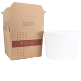 Sabert 9690N Stock Print Kraft 128 oz Soup-N-Serve