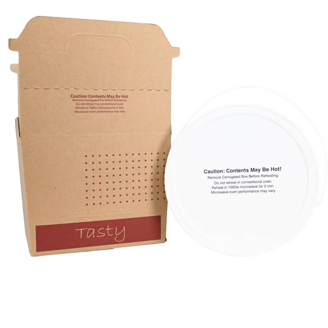 Sabert 9690N Stock Print Kraft 128 oz Soup-N-Serve