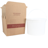 Sabert 9690N Stock Print Kraft 128 oz Soup-N-Serve