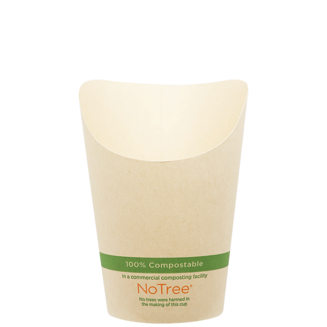 World Centric FC-NT-55 12 oz NoTree Paper French Fry Scoop Cup
