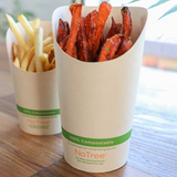 World Centric FC-NT-75 16 oz NoTree Paper French Fry Scoop Cup