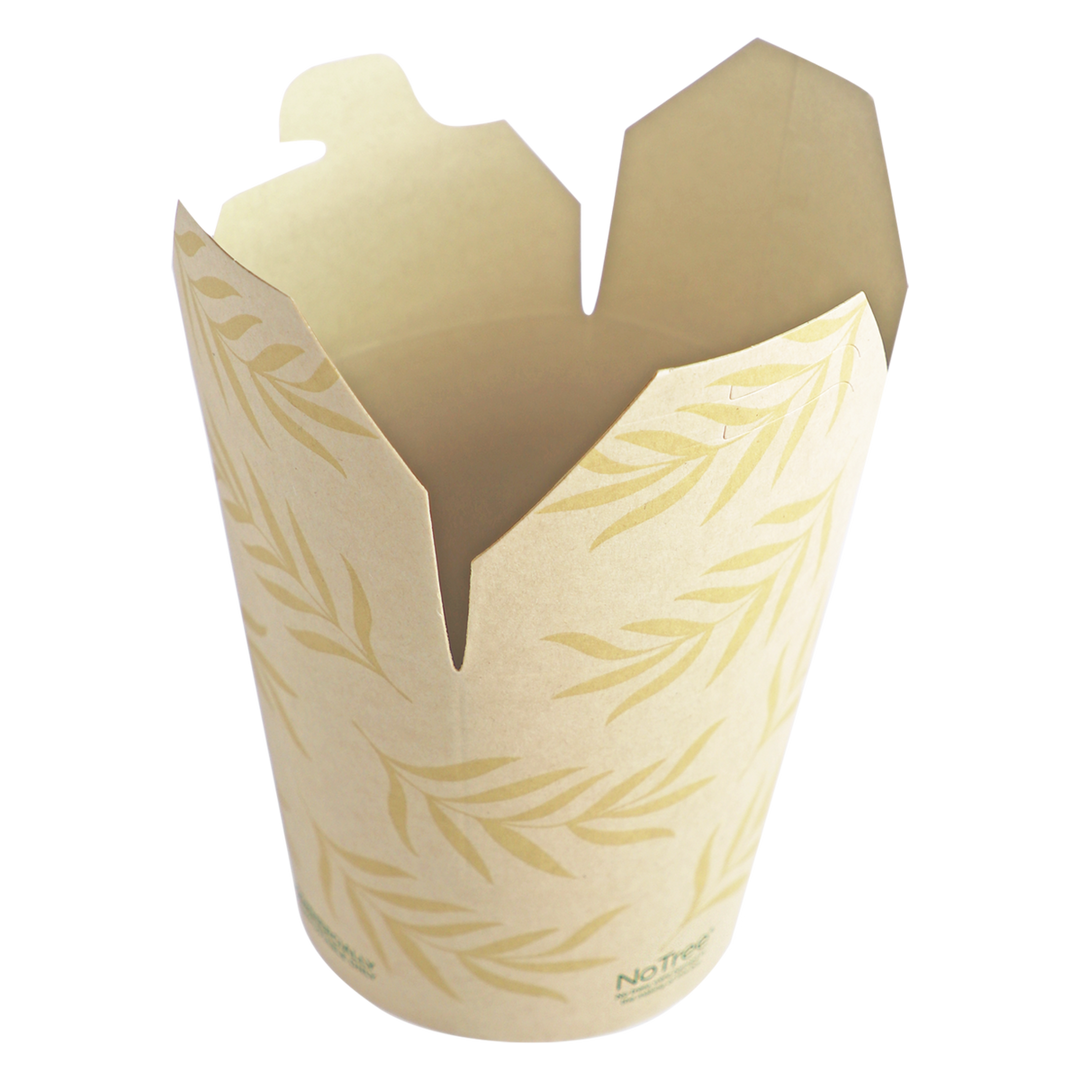 World Centric TO-NT-32T 32 oz NoTree Tall Take Out Container