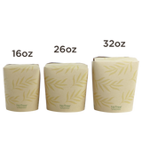 World Centric TO-NT-26T 26 oz NoTree Tall Take Out Container