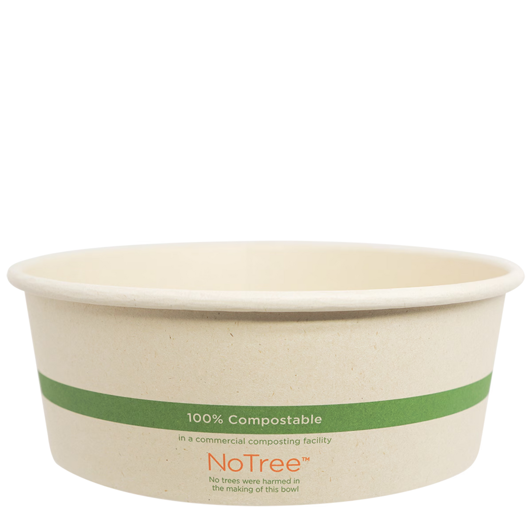 World Centric BO-NT-42W NoTree 42 oz Compostable Bowl