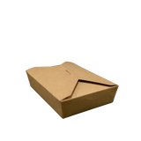 ITI TG-KB-#2 Kraft Folded Paper 49 oz Take-Out Container #2 - 7.75" x 5.5" x 1.88"