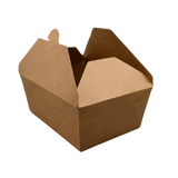 ITI TG-KB-#4 Kraft Folded Paper 112 oz Take-Out Container #4 - 7.75" x 5.5" x 3.5"