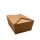 ITI TG-KB-#4 Kraft Folded Paper 112 oz Take-Out Container #4 - 7.75" x 5.5" x 3.5"