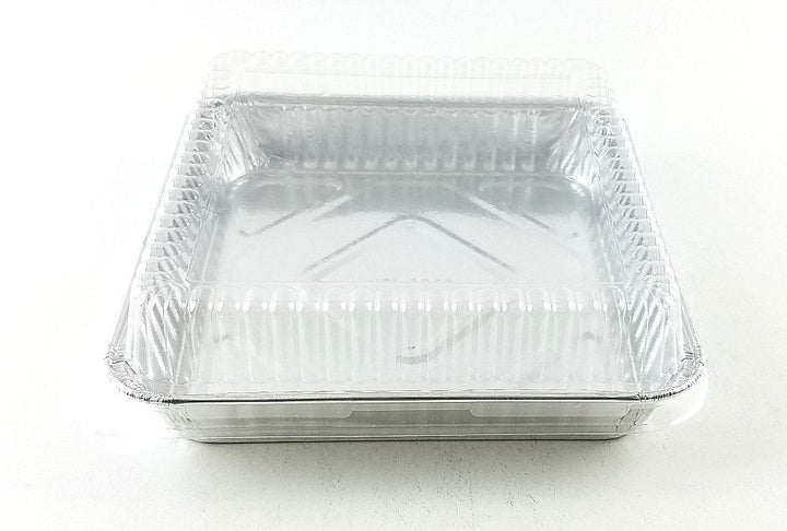 HFA 4048DL-500 8.25" x 1.5" Square Dome Lid for Foil Cake Pan