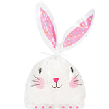 Creative Converting 343085 Easter Bunny Ears Cello Bag with Tie