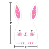 Creative Converting 343085 Easter Bunny Ears Cello Bag with Tie