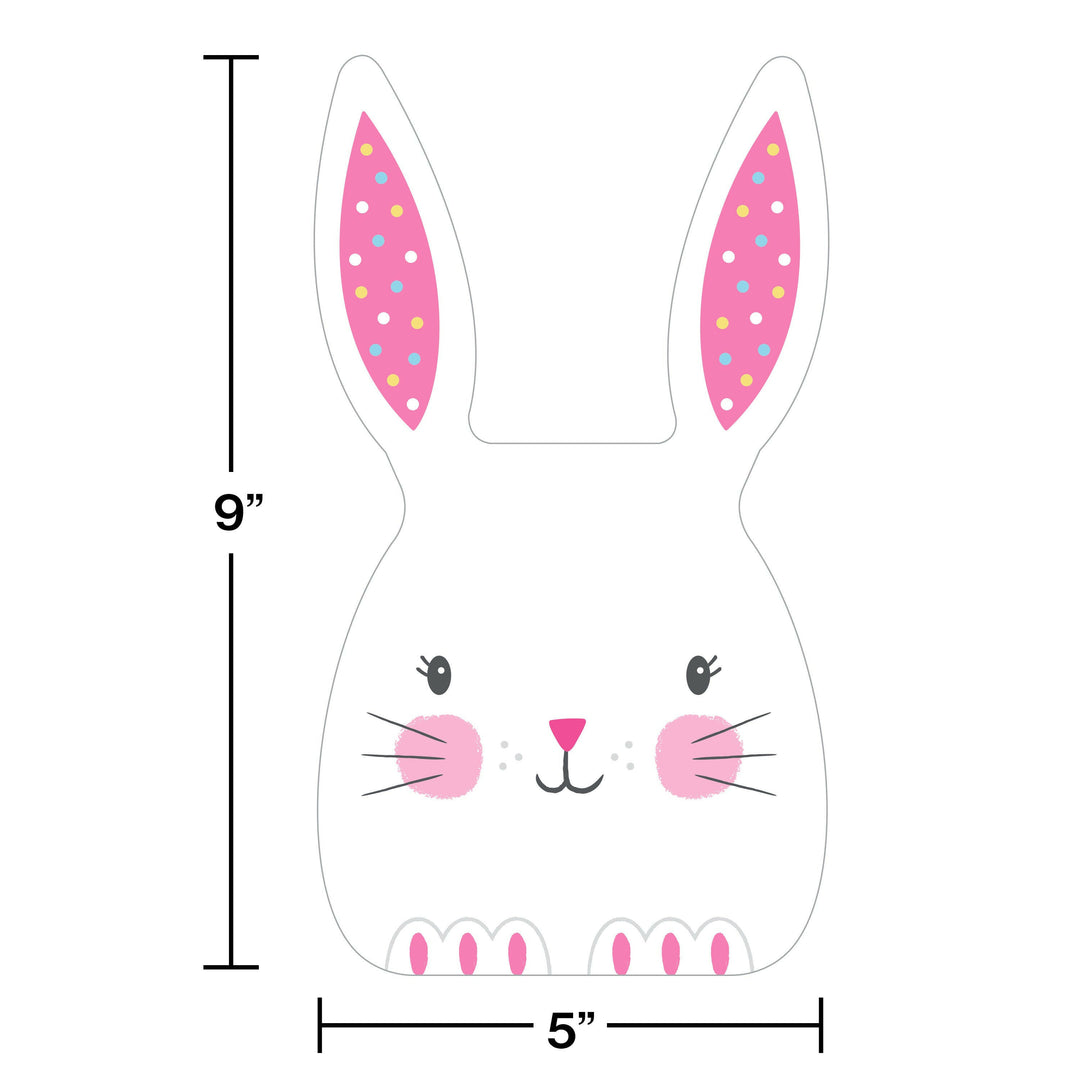 Creative Converting 343085 Easter Bunny Ears Cello Bag with Tie