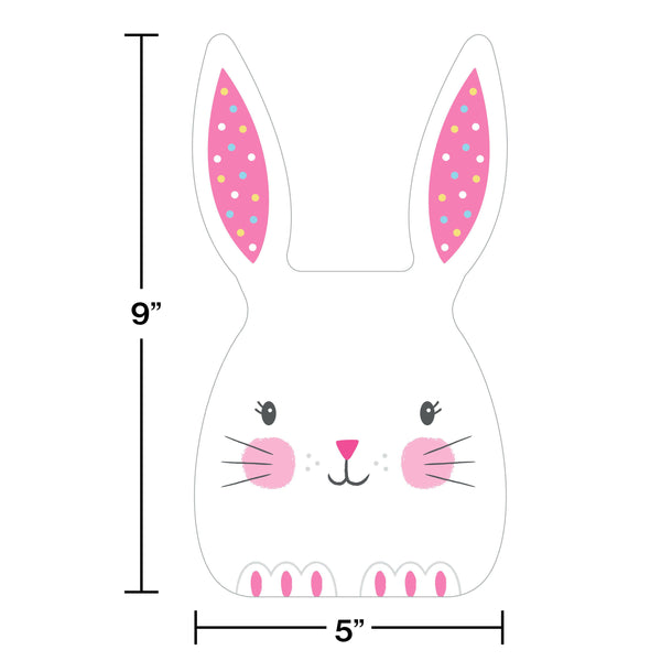 Creative Converting 343085 Easter Bunny Ears Cello Bag with Tie