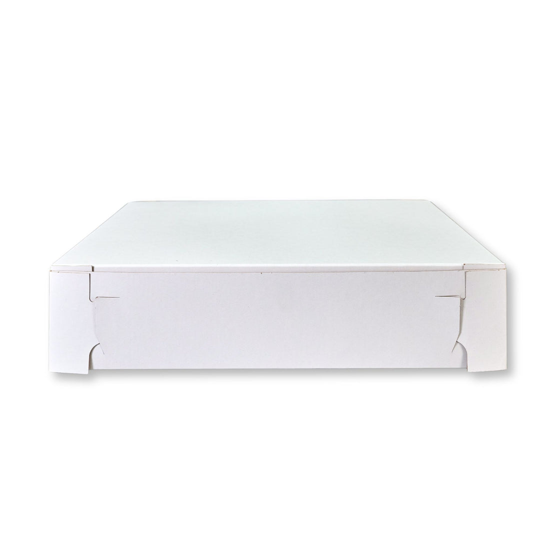 BOXit 2 Piece Lock Corner White with Kraft Inside Donut Boxes 16 x 11 x 3.5"