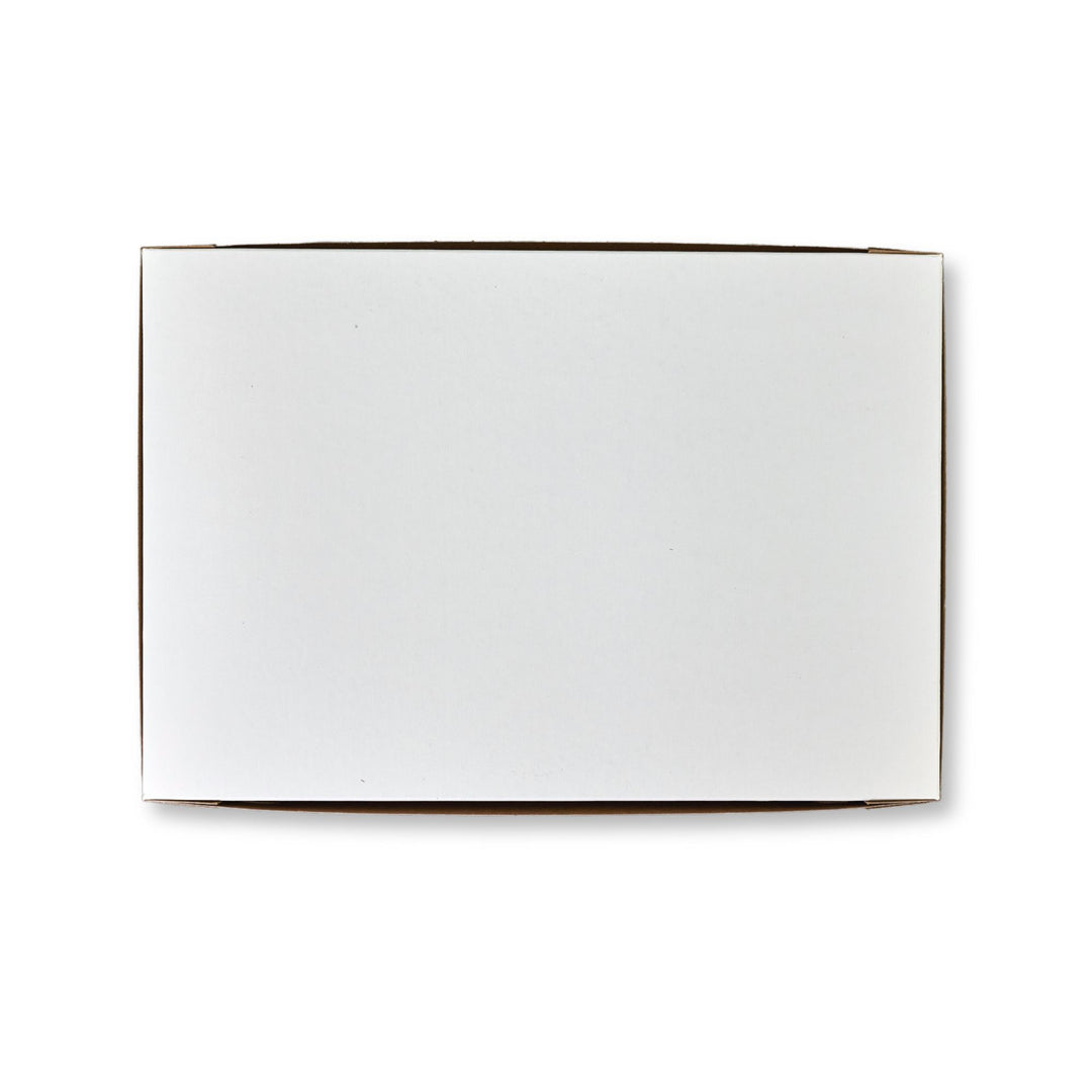 BOXit 2 Piece Lock Corner White with Kraft Inside Donut Boxes 16 x 11 x 3.5"