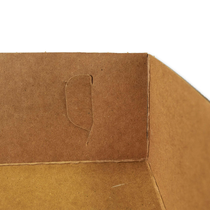 BOXit 2 Piece Lock Corner White with Kraft Inside Donut Boxes 16 x 11 x 3.5" BOXit