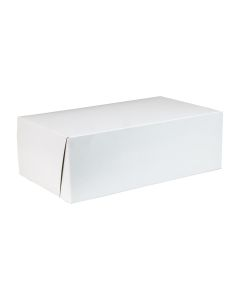 1 Piece Lock Corner Donut White Boxes 10.25" x 6.25" x 3.5" 250/Bundle (1063B-261)