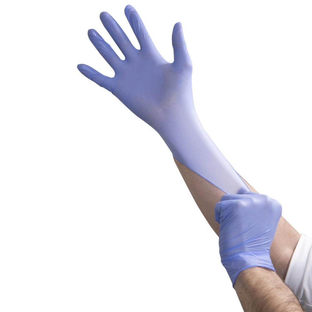 Food Handler Medium Powder Free Blue Nitrile Exam Glove
