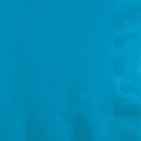 Creative Converting 10" X 10" Turquoise Beverage Napkins