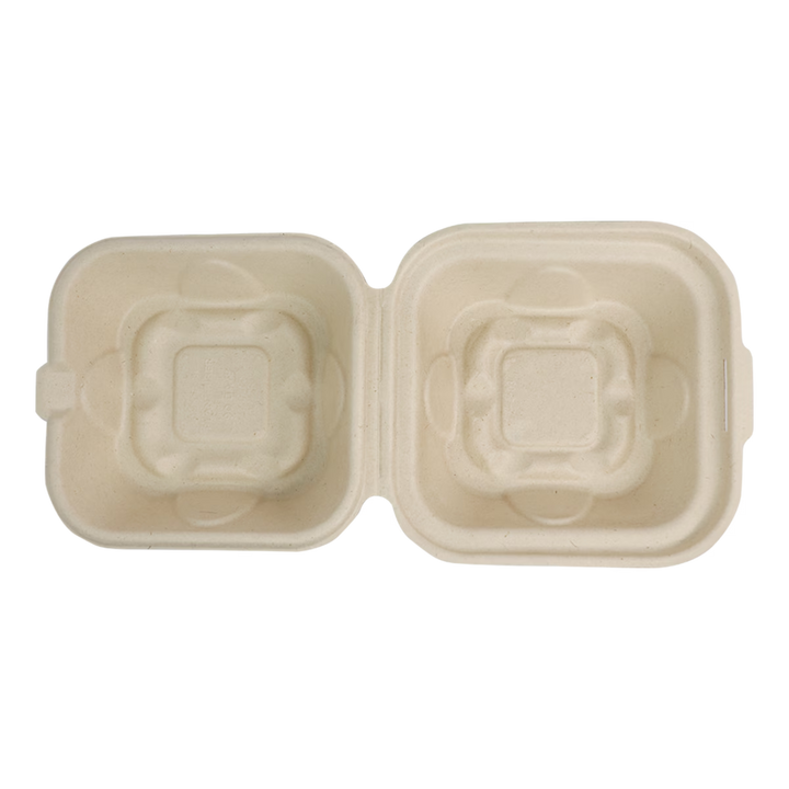 World Centric TO-SC-U15B-LFP Fiber Burger Box 6" x 6" x 3"