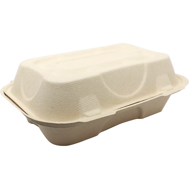 World Centric TO-SC-UHB-LFP Fiber Hoagie Box 9" x 6" x 3" World Centric