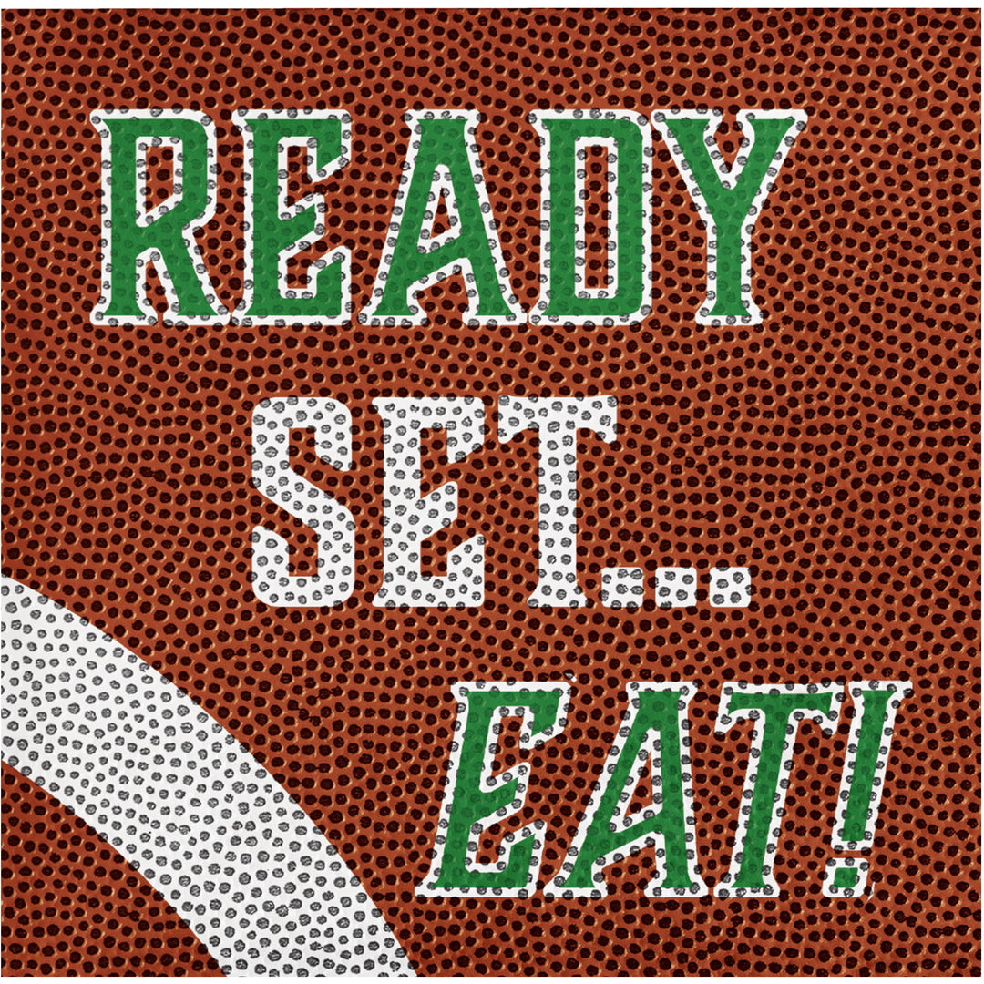 Creative Converting 371732 10" X 10" Ready Set Eat Beverage Napkins