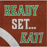 Creative Converting 371732 10" X 10" Ready Set Eat Beverage Napkins