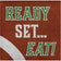 Creative Converting 371732 10" X 10" Ready Set Eat Beverage Napkins