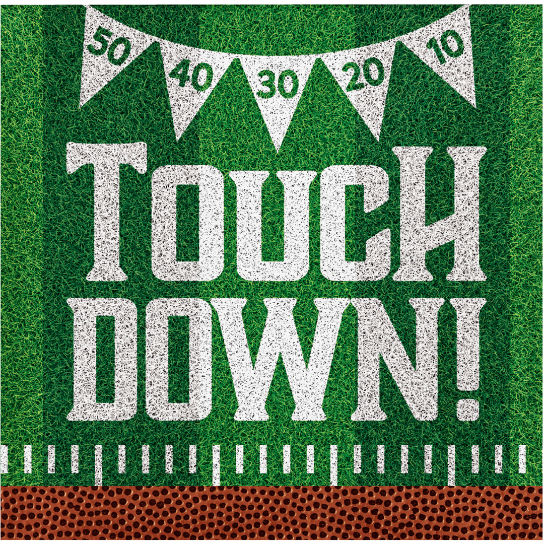 Creative Converting 371733 10" X 10" Touchdown Beverage Napkins
