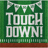 Creative Converting 371733 10" X 10" Touchdown Beverage Napkins