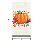Creative Converting 2 Ply Harvest Wishes Guest Towel 11" x 15"