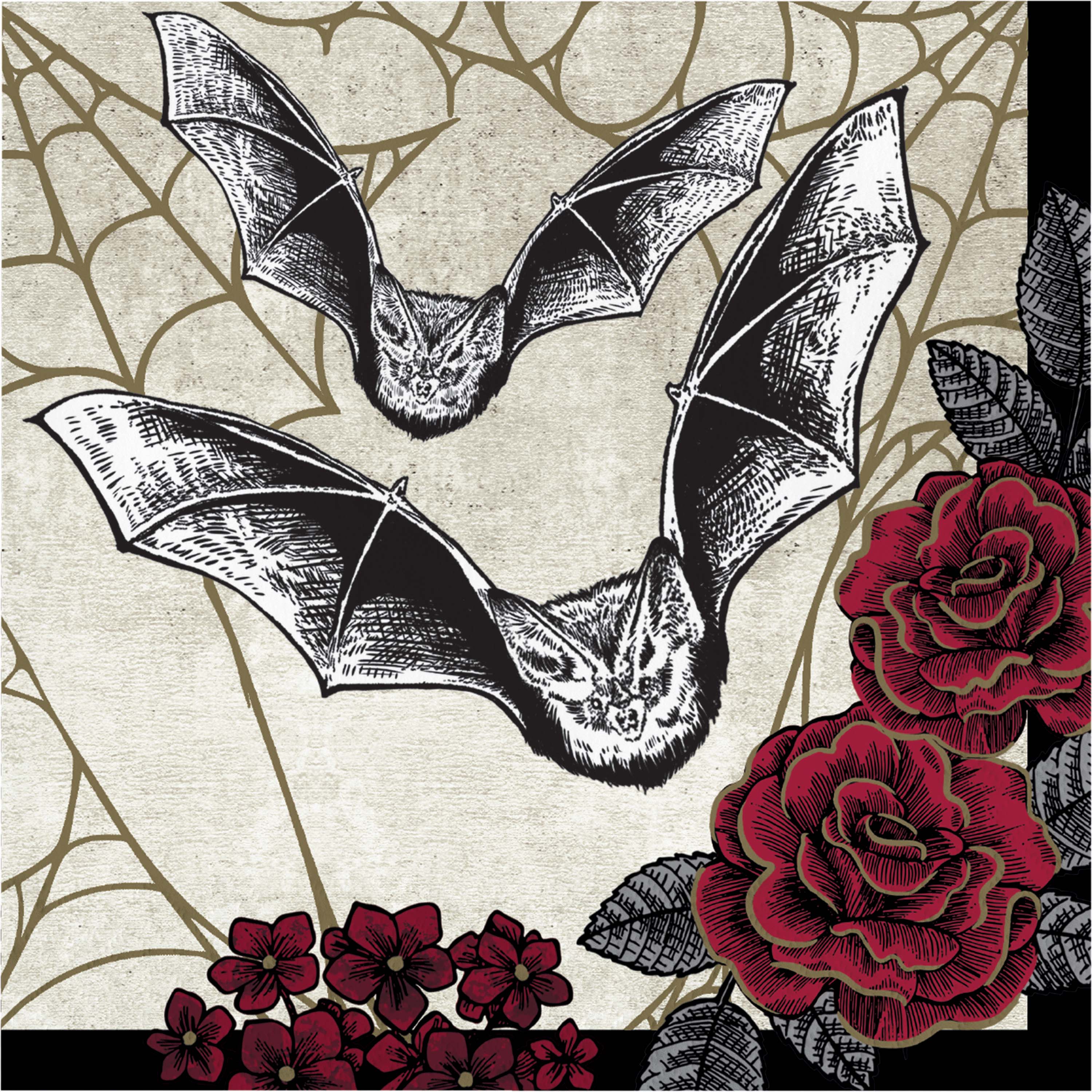 Creative Converting Creepy Characters Beverage Napkins