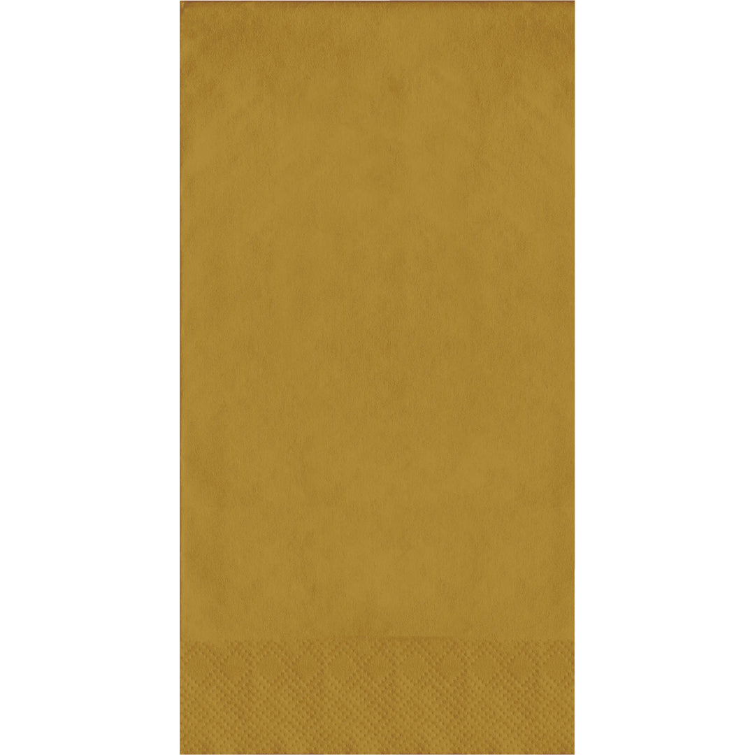 Creative Converting 16" X 12" Glittering Gold Dinner Napkins