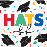 Creative Converting 369873 10" X 10" "Hats Off" Lunch Napkins