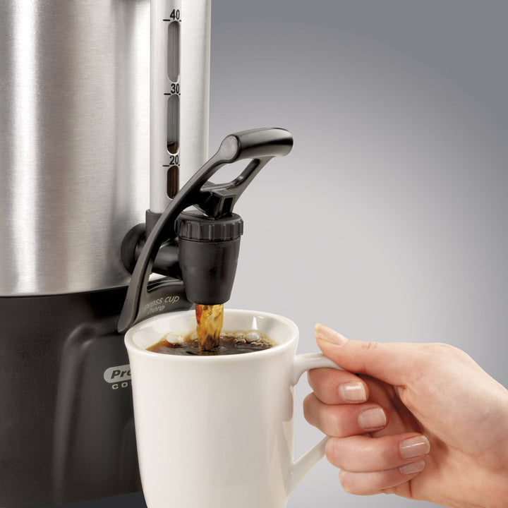 Hamilton Beach 45040 40 Cup Brushed Aluminum Coffee Urn Hamilton Beach