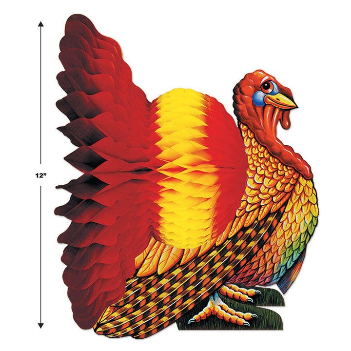 Beistle 12" Tissue Turkey Centerpiece (99066) Beistle