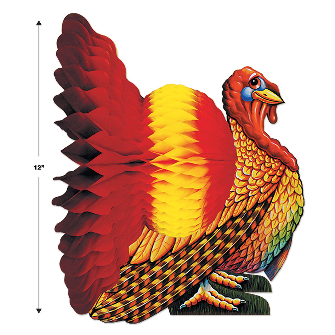 Beistle 12" Tissue Turkey Centerpiece (99066)