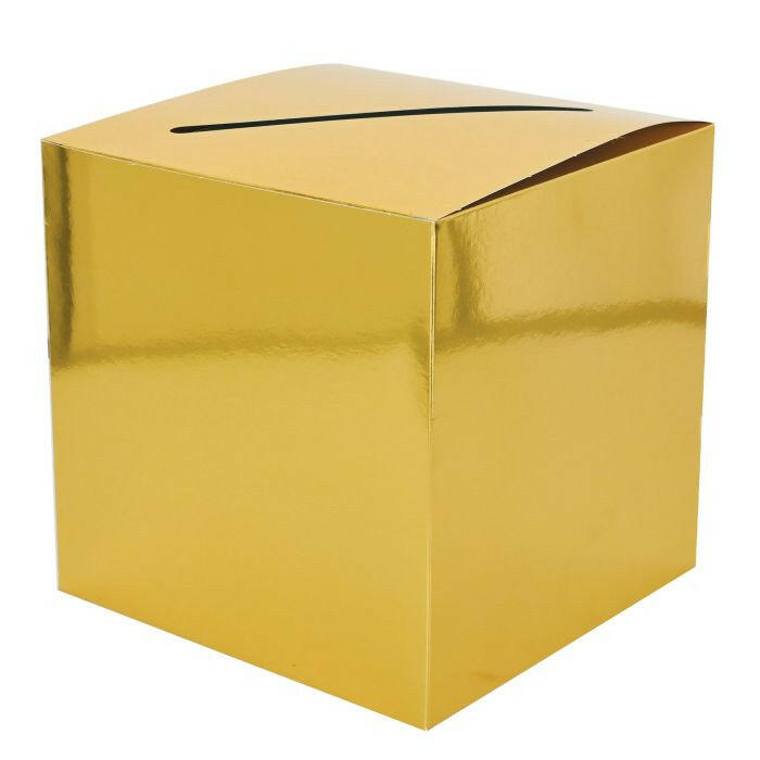 Beistle 54002-GD 9" x 9" Gold Card Box Beistle