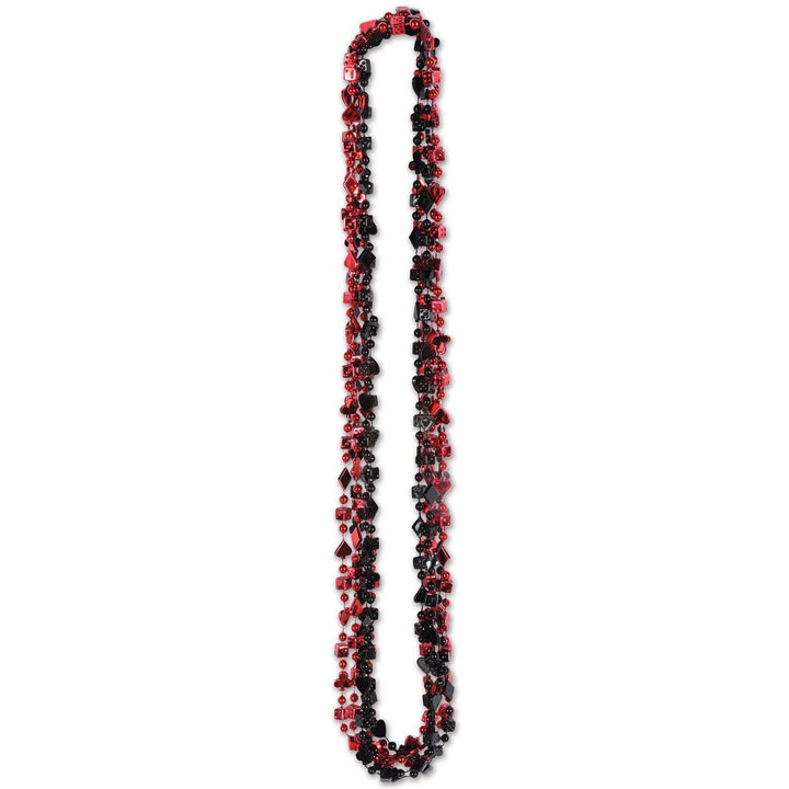 Beistle 60982 Black and Red Casino Bead Necklace 6/Pack Beistle
