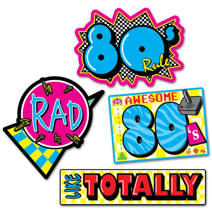 Beistle 54340 13" - 15.5" Awesome 80's Cutouts Beistle