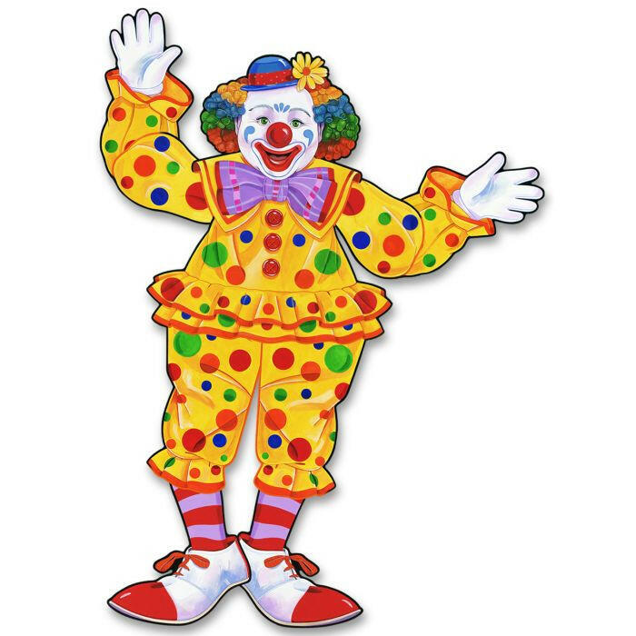 Beistle 55020 Jointed Circus Clown 30" Beistle