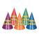 Beistle 66009 Balloon & Confetti Happy Birthday Cone Hats