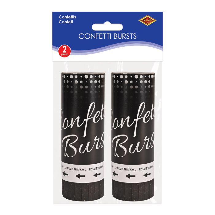 Beistle 57900-GDS Silver & Gold Confetti Bursts 2 Pack