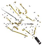 Beistle Silver Gold Confetti Bursts 2 Pack New Year's Eve