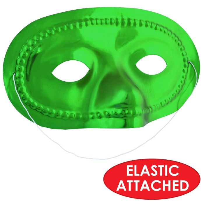 Beistle 50144-GGP Metallic Mardi Gras Half Mask